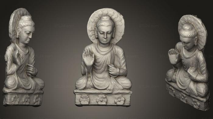 Indian sculptures (Buddha 8, STKI_0096) 3D models for cnc